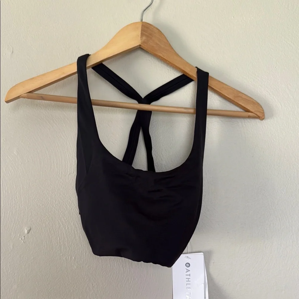 NWT Athleta Black Malibu bikini swim top small-DD - Picture 1 of 6